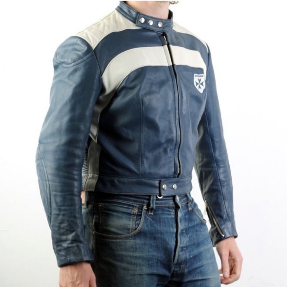HARRO KOMBI 70s Motorcycle Biker Racing Jacket 70s Leather Vintage